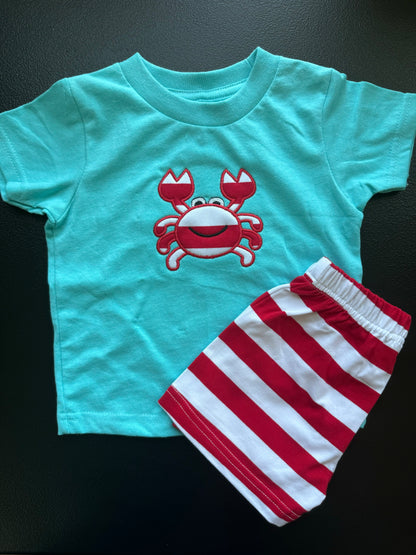 Crab Applique - SHIRT ONLY - NO SHORTS