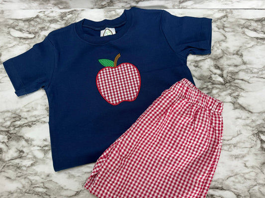 Back to School - Apple Applique - Toddler Outfit