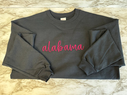 Team 3D Puff Embroidery Sweatshirt